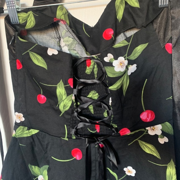 Cute Cherry Halter Dress - Picture 5 of 6